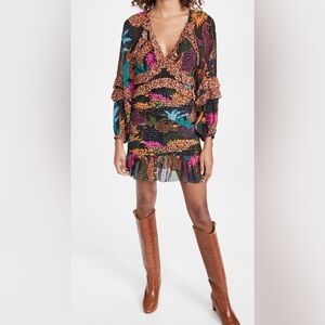 Farm Rio jungle pop mini dress small new without tag